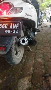 Leher Knalpot Standar Honda Beat TH 2019 Ke Bawah Full Chrome