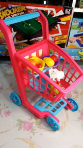 MAINAN ANAK TROLY KERANJANG BELANJA DORONG SET BESAR