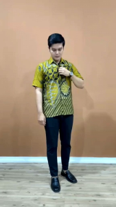 Baju Batik Pria Dewasa Lengan Pendek Terbaru Terlaris