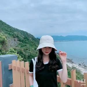 Nón bucket chống nắng vành rộng nữ cách điệu mũ tai bèo vải mùa hè dành cho nữ