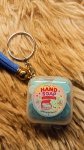 2in1 keychain hand soap portable paper soap