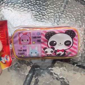 Tempat Pensil Teddy Kanvas Sleting ST 283A Mata