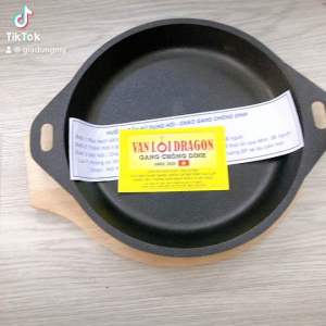 Chảo nhôm ốp la chiên trứng Vạn Lợi size 20cm  CHỐNG DÍNH kèm đế dùng làm bánh mì chảo