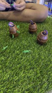 เล่นถังโจรสลัด 3 ขนาดเล็ก เสียบโจรสลัด โจรสลัดถังเสียบ ของเล่น