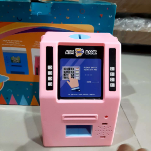 mainan atm anak / mainan atm mini / mainan celengan mesin atm bank
