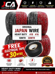 AUTOMOTIVE JAPAN ELECTRICAL PURE COPPER WIRE#14 #18 #16 (5M 10M & 30M)