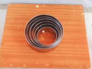 Cetakan kue Cutter Mouse Ring Bulat Stainless steel