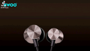 BWOO HF12 3.5mm magnetic suction wired earphone with volume control