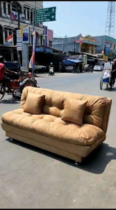 SOFA BED SILICON KAIN BLUDRU PREMIUM / SOFA BED