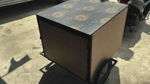 รถเทรลเลอร์ขายของ ลากพ่วงท้ายมอเตอร์ไซค์