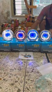 Lampu Billed Biled set Batok Ninja Sports DAY Lengkap Relay & Kipas PNP Ke Megapro Vixion CB150R old new Thunder scorpio Ninja R RR SS