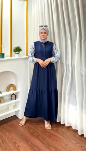 GAMIS KOMBINASI TERBARU 2022 /GAMIS RAYON TWILL KOMBI