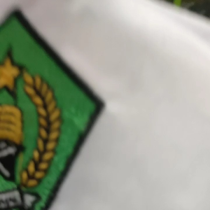 Topi Sekolah MI Laki-Laki Hijau Putih Logo Ikhlas Beramal Bordir Terbaik & Murah