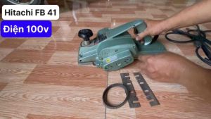 Bào gỗ Hitachi hàng bãi xài điện 100 volt lưỡi 136mm