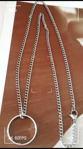 KALUNG TITANIUM MODEL RANTAI LIONTIN CINCIN ANTI PUDAR