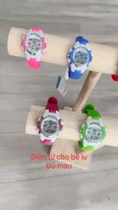 Đồng hồ trẻ em bé trai/gái điện tử Popart 448 đèn led màu kháng nước cho bé từ 5 -10 tuổi