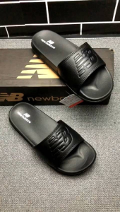 Sandal NB/Full Black - Pria Wanita Santai Slop Distro