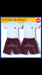 Setelan Seragam Sekolah SD Merah Putih Pendek Anak Laki Laki Merk Martin Bahan Premium