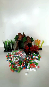 Aquarium Aquascape Hiasan Aquarium Aksesoris Aquarium Dekorasi Aquarium Paket Lengkap 17in1 Murah