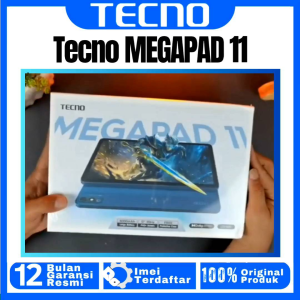 TABLET TECNO MEGAPAD 11 8/256 GB Ram Upto 16GB Chipset Gaming Helio G99 100% BARU ORIGINAL GARANSI RESMI