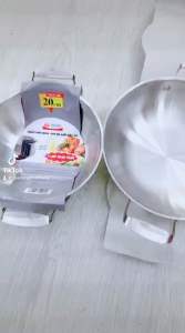 Chảo Inox 2 quai (Ticook)Sâu lòng inox 304 Ba Lớp Đáy Từ Cao Cấp