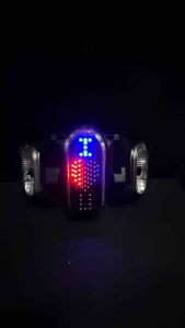Stoplamp running FAZIO bentuk I LOVE U 8 mode otomatis lengkap soket dan lem. Lampu belakanng motor