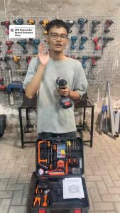 APR JAPAN AP17+ bor cordless13mm brushless mesin bor baterai drill impact keyless BERGARANSI