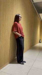 Vied By Mel Cotton Jersey Boxy Tee Loose Fit