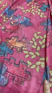 2m x 1m7 vải thun ép nhũ KhangThinhGia sang đẹp chất mềm co giản mát may bộ váy áo dài khổ 1m7 (M4)