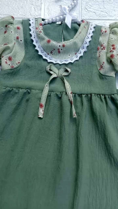 Gamis Muslim Anak nya Terbaru Bahan Crinkle Motif Usia 1 Sampai 9 Tahun Gamis Syari