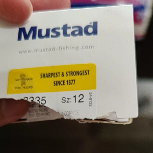 Kail Mustad 2335 No.12 (100pcs): Kail Berkualitas Tinggi untuk Pancingan