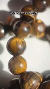 Natural Tiger’s Eye Bracelet Boost Confidence Attract Wealth |Protective Amulet /Versatile AccessoryPowerful Energy Good Luck Health CrystalHappinessFashion BraceletPerfect for Gifts or personal us天然黄虎眼石手链提升自信招财转运护身辟邪