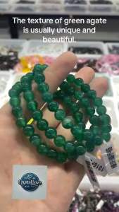 Green Agate Bracelet |Luck &Protection |Attracts Positive EnergyPowerful Energy Good Luck Health CrystalHappinessFashion BraceletPerfect for Gifts or personal us 【转运好运绿玛瑙手链护身保平安吸引正能量