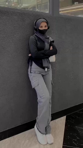 Highwaist Cargo Loose Jeans- Cargo Baggy Highwaist Hands Up Jeans Vol2