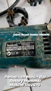 Makita HR2470 Brush Holder Spare Part Rumah Sepul Mesin Bor HR2260 HR2230 M8701