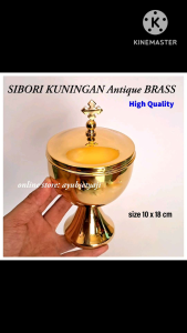 Sibori Kuningan: Gelas Piala & Wadah Bakar Sibori Ritual Keagamaan