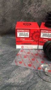 Karet Drive Shaft Boot Cv Joint Timor Bagian Dalam/Luar 1Set 4pc S515 Bonus Clamp 0K202-22-540/0K202-22-536 Genuine PTM 