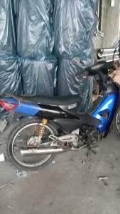 Stainless Chicken Pipe for Wave 100 w/ Apido emblem