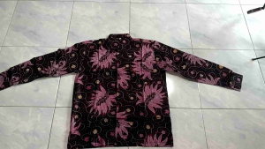 batik kemeja pria lengan panjang size M L XL XXL