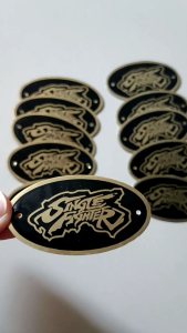 logo sangkar single fighter oval hitam