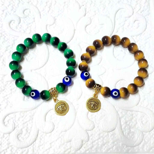 Tiger Eye Evil Eye Protection Bracelet