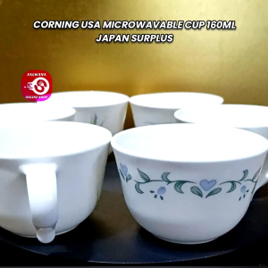 CORNING USA MICROWAVABLE CUP 160ML • SOLD PER PC • JAPAN SURPLUS