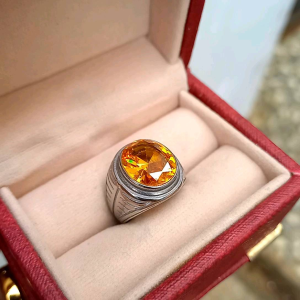 Cincin Batu American Yellow Topaz: Cincin Perhiasan untuk Wanita