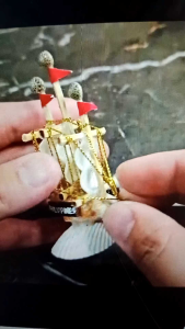 LILY Mini Claim Pirate Sailboat Ref Magnet Seashell Philippine Souve