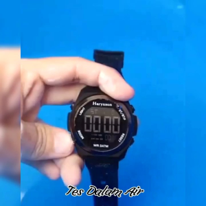 Terbaru Haryxson Jam Tangan Pria Wanita Original Digital Tali Rubber Waterproof