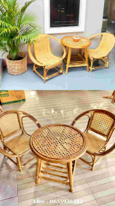 โต๊ะหวาย เก้าอี้หวาย