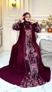 Naadhira Series by Alya Syari Gamis set Terbaru Gamis mewah