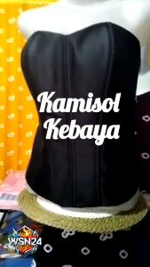 Kemben/Kamisol bahan Satin/Longtorso/Bustier Daleman Kebaya Size S-XL