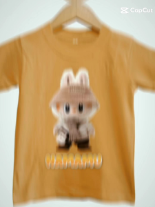 Kaos Anak Labubu FREE NAMA / Baju anak Labubu Gratis Nama