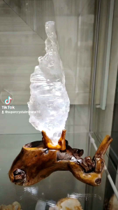 天然收藏等级巴基斯坦涅槃冰晶透石膏水晶原矿摆件Natural Collection Pakistan Nirvana Icy Gypsum Selenite Crystal Ornament